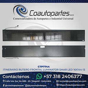 ITINERARIO RUTERO FRONTAL LUMINATOR SMAR LED 16X144-13