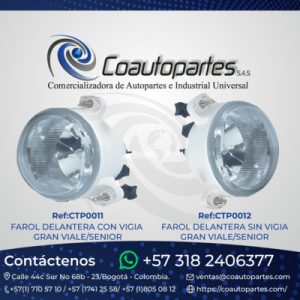 FAROL DELANTERO SIN VIGIA GRAN VIALE/SENIOR MARCA IAM