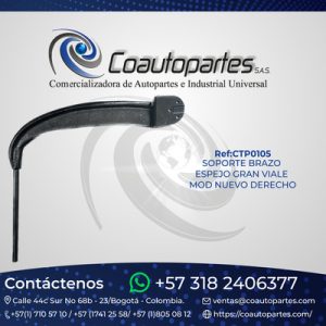 SOPORTE BRAZO ESPEJO GRAN VIALE MOD NUEVO DERECHO 12294173-7 001-146D 5-174000