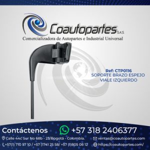 SOPORTE BRAZO ESPEJO VIALE IZQUIERDO 17290009 1-120-13I 5-013000