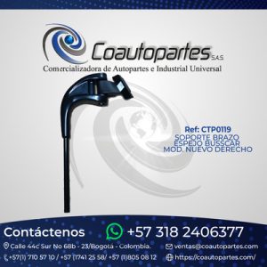 SOPORTE BRAZO ESPEJO BUSSCAR MOD. NUEVO DERECHO 5-268000 001-128D