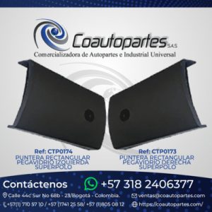 PUNTERA RECTANGULAR PEGAVIDRIO DERECHA SUPERPOLO 26330804-1