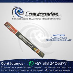 PLUMILLA YOUEN AERODINAMIC SILICONA 22"