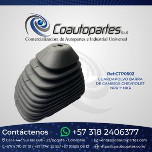 GUARDAPOLVO BARRA DE CAMBIOS CHEVROLET NPR Y NKR 11NPRT