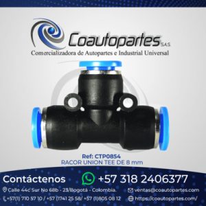 RACOR UNION TEE DE 8 mm B64
