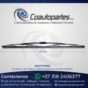 PLUMILLA 32" 700mm AERODINAMICA AM EQUIPMENT