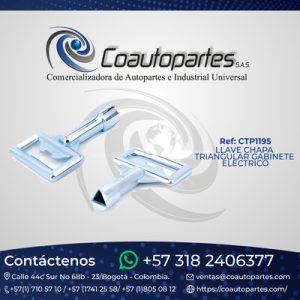 LLAVE CHAPA TRIANGULAR GABINETE ELECTRICO