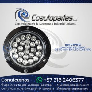 LAMPARA REVERSO DE 110 mm EN LED CON ARO