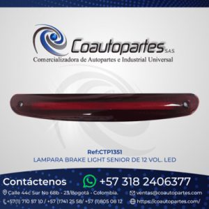 LAMPARA BRAKE LIGHT SENIOR DE 12 VOL. LED