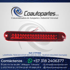 LAMPARA TERCER STOP EN LED 24 VOL. NUEVO MILENIO (temple)
