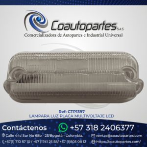 LAMPARA LUZ PLACA MULTIVOLTAJE LED 005L009/MV