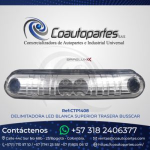 DELIMITADORA LED BLANCA SUPERIOR TRASERA BUSSCAR CIA2025CR