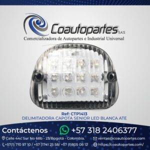 DELIMITADORA CAPOTA SENIOR LED BLANCA ATE A1-001 008L130-6/MV