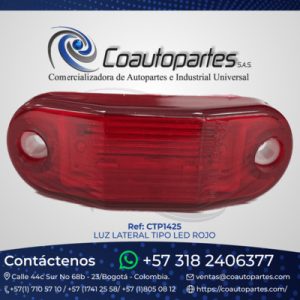 LUZ LATERAL TIPO LED ROJO 10732259 MUL2029 008L134-14/MV 40501