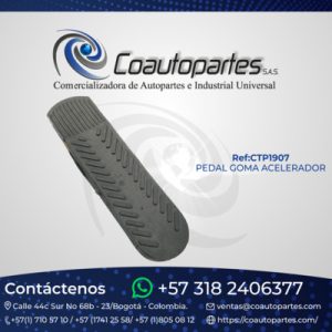 PEDAL GOMA ACELERADOR ETIB