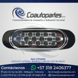 COCUYO LATERAL BARRAS LARGAS LED BLANCO