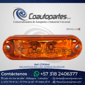 DELIMITADORA LED AMBAR BUSSCAR MA01-C01-008