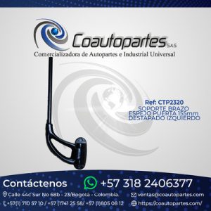 SOPORTE BRAZO ESPEJO PUERTA 155mm DESTAPADO IZQUIERDO