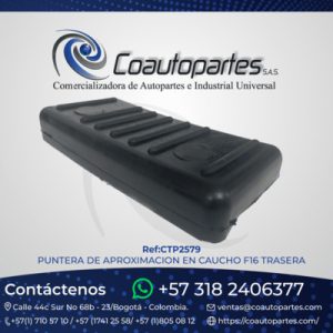 PUNTERA DE APROXIMACION EN CAUCHO F16 TRASERA