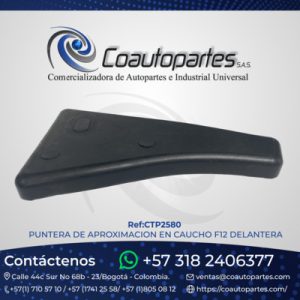PUNTERA DE APROXIMACION EN CAUCHO F12 DELANTERA