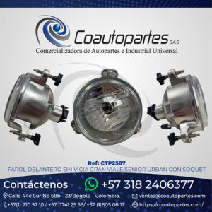 FAROL DELANTERO SIN VIGIA GRAN VIALE/SENIOR URBAN CON SOQUET