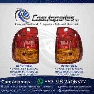CJ. SINALEIRA BICOLOR TRASEIRA MARCOPOLO ANDARE DERECHA