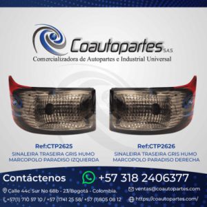 SINALEIRA TRASEIRA GRIS HUMO MARCOPOLO PARADISO DERECHA