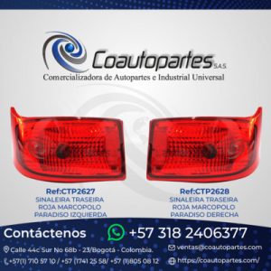 SINALEIRA TRASEIRA ROJA MARCOPOLO PARADISO DERECHA