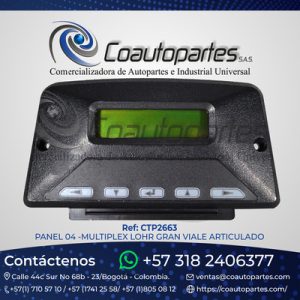 PANEL 04 -VISUALIZACION MULTIPLEX LOHR GRAN VIALE ARTICULADO FASE1 10730896-10796982 LH.3.00063