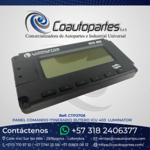 PANEL COMANDO ITINERARIO RUTERO ICU 403 MOBITEC 10740367