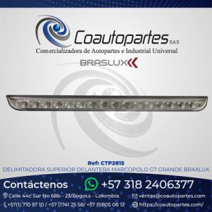 DELIMITADORA SUPERIOR DELANTERA MARCOPOLO G7 GRANDE BRAXLUX 10036747