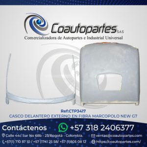 CASCO DELANTERO EXTERNO EN FIBRA MARCOPOLO NEW G7 11356298