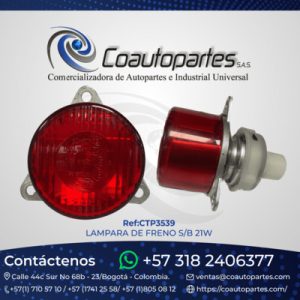 LAMPARA DE FRENO S/B 21W 2XA 008 ELE0050033