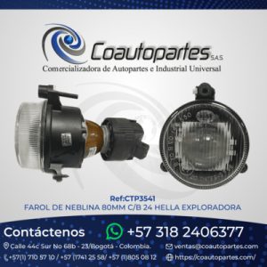 FAROL DE NEBLINA 80MM C/B 24 HELLA EXPLORADORA ELE0050236