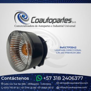 LAMPARA DIERECCIONAL C/B 24V PREMIUM 2BA ELE0050239