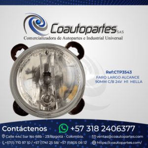 FARO LARGO ALCANCE 90MM C/B 24V H1 HELLA ELE0050242