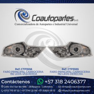 FARO PRINCIPAL CARROCERIA 192 LEDS IZQUIERDA