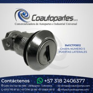CHAPA NUMERO 5 PUERTAS LATERALES 99090024