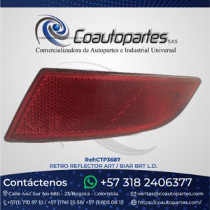 RETRO REFLECTOR ART / BIAR BRT L.D. 10372092 010-033-14D