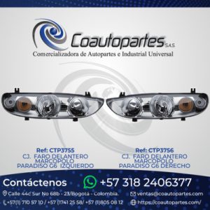 CJ. FARO DELANTERO MARCOPOLO PARADISO G6 DERECHO 99200472-1 ORIGINAL