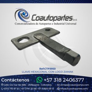 LLAVE HEXAGONAL CON LOGO ZAMAK