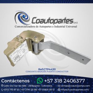 CONJUNTO BISAGRA PUERTA CONDUCTOR 10212646 11945184 (importada)