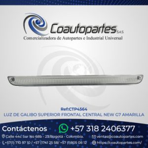 LUZ DE GALIBO SUPERIOR FRONTAL CENTRAL NEW G7 AMARILLA GENERICO 20023000409
