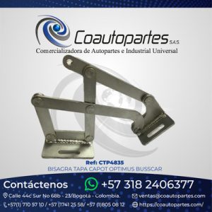 BISAGRA TAPA CAPOT OPTIMUS BUSSCAR