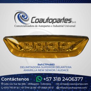 DELIMITADORA SUPERIOR DELANTERA AMARILLA NEW SENIOR / AUDACE 0020023000414 FREDMO