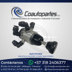 VALVULA ALIVIO 3 VIAS NACIONAL