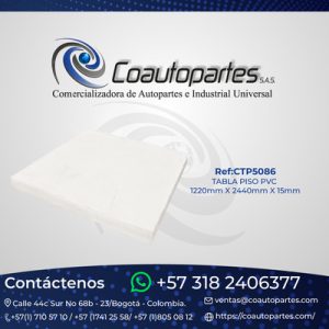 TABLA PISO PVC 1220mm X 2440mm X 15mm