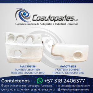 PUNTERA BOMPER TRASERO DERECHA BYD