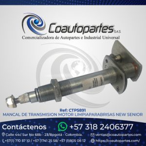 MANCAL DE TRANSMISION MOTOR LIMPIAPARABRISAS NEW SENIOR GMOVIL GREEN MOVIL 11973146