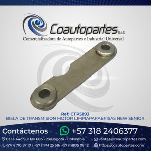 BIELA DE TRANSMISION MOTOR LIMPIAPARABRISAS NEW SENIOR GMOVIL GREEN MOVIL 11973148